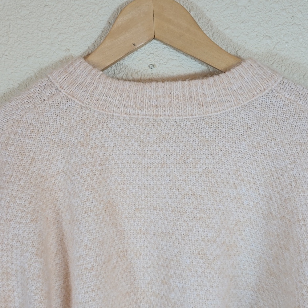 Madewell Cable Havener Pullover Sweater Alpaca-Poly-Wool-Blend Women's Sz.M - Picture 7 of 14